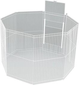 img 4 attached to 🏕️ Ware Manufacturing Large Canvas 8-Panel Clean Living Small Pet Playpen Cage, White: Spacious and Stylish Solution for Ultimate Pet Comfort and Control