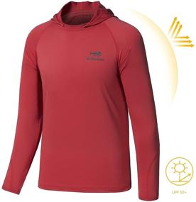 img 1 attached to 👕 BASSDASH Youth UPF50+ Performance T Shirt with Hood: Sun-Protective Fishing and Hiking Shirt