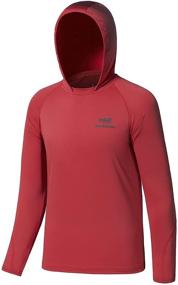 img 4 attached to 👕 BASSDASH Youth UPF50+ Performance T Shirt with Hood: Sun-Protective Fishing and Hiking Shirt