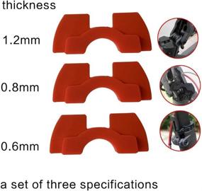 img 2 attached to AngeliaSky Rubber Vibration Damper 6-Pack for Xiaomi M365 M187 Electric Scooter - Red & Black Shock Absorber Accessories Parts