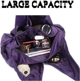 img 3 attached to Оставайтесь стильно сухими с водонепроницаемой легкой плечевой сумкой для покупок 8022 ЧЕРНЫЙ женские сумки и кошельки