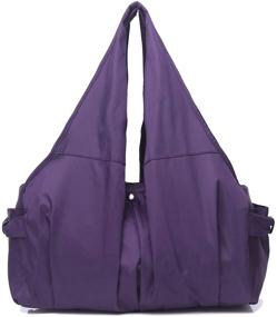 img 4 attached to Оставайтесь стильно сухими с водонепроницаемой легкой плечевой сумкой для покупок 8022 ЧЕРНЫЙ женские сумки и кошельки
