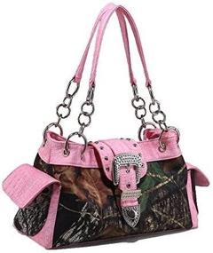 img 3 attached to LICENSED Camouflage Shoulder Rhinestone Handbag