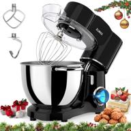 🍰 zurio 8.5 qt stand mixer, 6-speed household stand mixers with 660w powerful motor for heavy dough, large capacity food mixer kitchen electric mixer with dough hook, whisk, beater, stainless steel bowl логотип