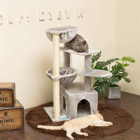 img 2 attached to 🐱 Ultimate Multi-Level Cat Tree Condo Furniture with Sisal-Covered Scratching Posts - Perfect for Kittens, Cats, and Pets