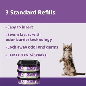 img 3 attached to Litter Genie Standard 🐱 Cat Litter Disposal System Refills (3-Pack)