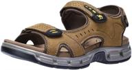 camel crown leather fisherman waterproof men's shoes and athletic logo