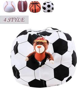 img 4 attached to ArcticWhale Storage Organizer Polyester Originality，Football Kids' Home Store