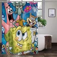 cartoon shower curtain childrens bathroom logo