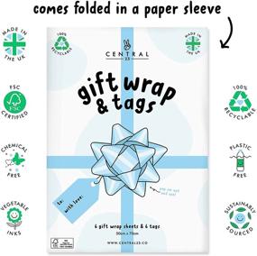 img 2 attached to Central 23 6 Wrapping Paper Sheets Gift Wrapping Supplies for Gift Wrap Paper
