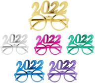 novelty shaped years plastic glasses logo