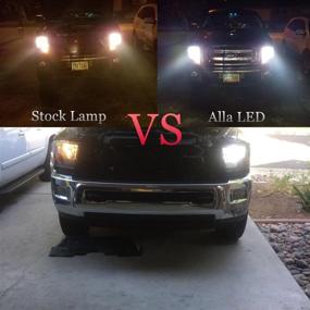 img 3 attached to 🔆 Alla Lighting Extremely Super Bright HB5 9007 LED Bulbs - 8000Lm 6500K Xenon White High Dipped Beam Replacement with Vision CSP Chipset 9007LL