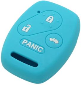 img 4 attached to SEGADEN Silicone Cover Protector Case Holder Skin Jacket Compatible With HONDA 3+1 Button Remote Key Fob CV2206 Light Blue