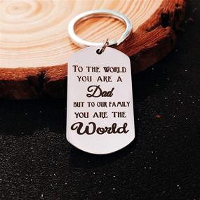 img 3 attached to 🔑 Stainless Steel Father's Birthday Keychain for Daughter
