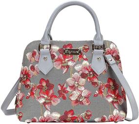 img 4 attached to 👜 Signare Tapestry Satchel with Detachable Shoulder Strap – Women's Handbags & Wallets with Convenient Convertible Design