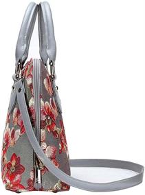 img 1 attached to 👜 Signare Tapestry Satchel with Detachable Shoulder Strap – Women's Handbags & Wallets with Convenient Convertible Design