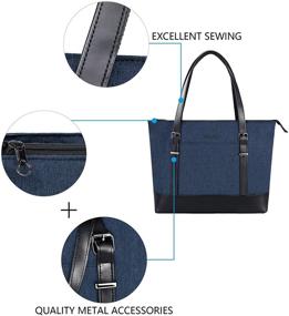 img 1 attached to 👜 Stylish KROSER Laptop Tote Bag - Large 15.6 Inch Shoulder Bag with USB Port for Women, Lightweight & Water-Repellent Computer Tote Handbag