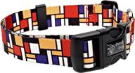 🐾 eco-friendly mondrian dog collar by dutch dog amsterdam logo