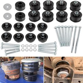 img 4 attached to KF04060BK Bushing 2008 2016 Polyurethane Hardware Replacement Parts for Shocks, Struts & Suspension