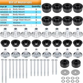 img 2 attached to KF04060BK Bushing 2008 2016 Polyurethane Hardware Replacement Parts for Shocks, Struts & Suspension