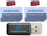 samsung evo plus 256gb microsd memory card (2 pack) works with gopro hero 8 black (hero8) logo