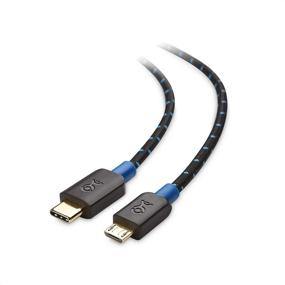 img 4 attached to 🔌 Cable Matters USB C to Micro USB Cable (Micro USB to USB-C Cable) - 3.3 Feet, Black with Braided Jacket