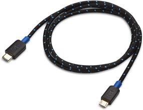 img 3 attached to 🔌 Cable Matters USB C to Micro USB Cable (Micro USB to USB-C Cable) - 3.3 Feet, Black with Braided Jacket