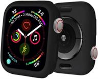 📱 корпус botomall для apple watch 38 мм серии 3/2 - премиальный тонкий легкий защитный чехол (черный) логотип