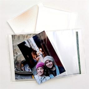 img 2 attached to CocoPolka Clear Pocket Photo Albums Pack of 3 - 4x6 Format with 24 See-Through Pockets each, Flexible and Removable Covers