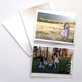 img 1 attached to CocoPolka Clear Pocket Photo Albums Pack of 3 - 4x6 Format with 24 See-Through Pockets each, Flexible and Removable Covers