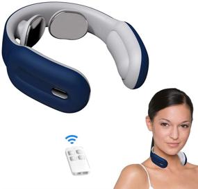 img 4 attached to Portable Neck Massager with Heat, Intelligent Cordless Design, 3 Modes, 15 🌡️ Levels, Smart Deep Tissue Trigger Point Massage for Office, Car, Home, Outdoor Use