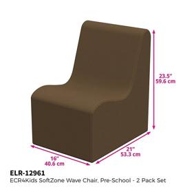 img 3 attached to ECR4Kids SoftZone Wave Chairs