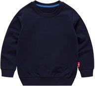 👕 navy ding dong toddler crewneck sweatershirt pullover: boys' fashion hoodies & sweatshirts logo