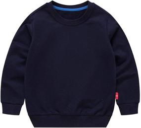 img 4 attached to 👕 Navy Ding Dong Toddler Crewneck Sweatershirt Pullover: Boys' Fashion Hoodies & Sweatshirts