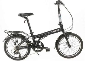 img 4 attached to 🚲 ZiZZO Forte Heavy Duty 29 lb Folding Bike: Lightweight Aluminum Frame, Genuine Shimano 7-Speed, 20-Inch with Fenders, Rack and 300 lb. Weight Limit