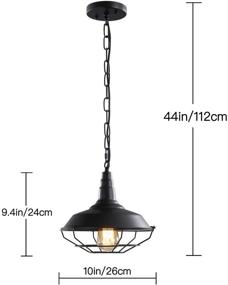 img 2 attached to Farmhouse Fixtures Industrial Lighting Adjustable