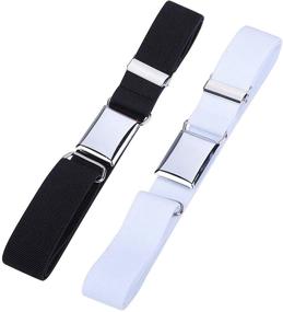 img 3 attached to 👦 WELROG Toddler Kids Adjustable Buckle Belt - Stylish Elastic Child Silver Buckle Belts for Girls and Boys
