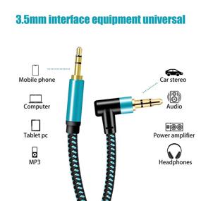 img 3 attached to Auxiliary Braided Compatible Smartphones Stereos