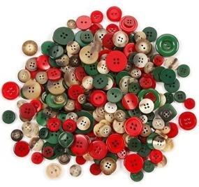 img 2 attached to 🎄 Christmas Button Assortment (100 grams)