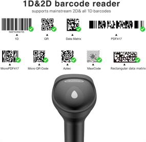 img 3 attached to 🔍 Inateck BCST-50 Black: Wireless 2D Barcode Scanner with QR Code Scanning and Read Screen Capabilities