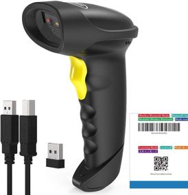 img 4 attached to 🔍 Inateck BCST-50 Black: Wireless 2D Barcode Scanner with QR Code Scanning and Read Screen Capabilities