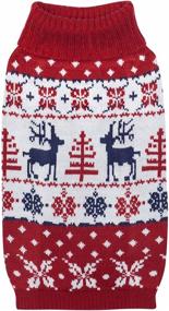 img 2 attached to Stylish Blueberry Pet Vintage Holiday Dog Sweaters – Choose from 10 Patterns! Matching Dog Scarf, Pet Owner Sweater, and Blanket Sold Separately