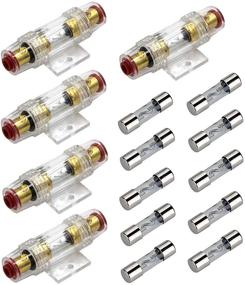 img 3 attached to Carviya 4-8 Gauge AWG In-Line Waterproof Fuse Holder With Ten 30A 30Amp AGU Type Fuses For Car Audio/Alarm/Amplifier/Compressors (30Amp