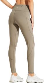 img 3 attached to 🏔️ Willit Women's Fleece Lined Leggings: Water Resistant Thermal Pants for Winter Hiking, Yoga, and Running