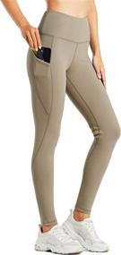 img 4 attached to 🏔️ Willit Women's Fleece Lined Leggings: Water Resistant Thermal Pants for Winter Hiking, Yoga, and Running