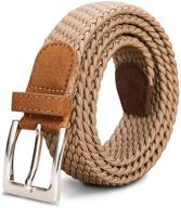 👔 yucforen elastic braided stretch fabric men's accessories: comfort and style combined logo