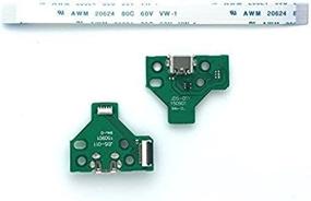 img 1 attached to 🔌 Sony PS4 Controller Charger Board - 12-Pin USB Charging Port with Flex Ribbon Cable