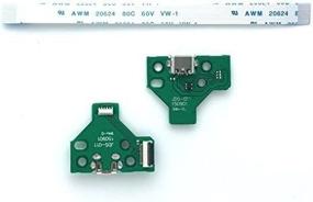 img 2 attached to 🔌 Sony PS4 Controller Charger Board - 12-Pin USB Charging Port with Flex Ribbon Cable