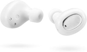 img 3 attached to 🎧 Беспроводные наушники JT205 White Bluetooth: Спортивные наушники In-Ear 5.0 с мини-кейсом для зарядки, сенсорным управлением, зарядкой через USB-C, режимами Twin & Mono, 24 часа воспроизведения