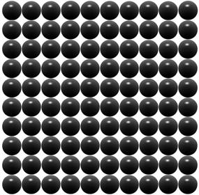 img 4 attached to 🎯 Black 68 Cal Paintballs - Jawbreaker Solid Balls | Nylon Self Defense & Less Lethal Practice | .68 Caliber | 100 Count | 3.5 Gram